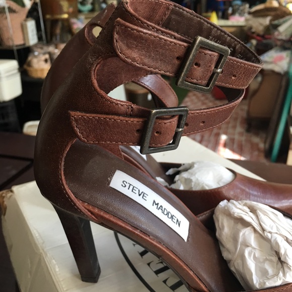 Steve Madden NWOB size 6 1/2 Twilite brown leather - Picture 5 of 8